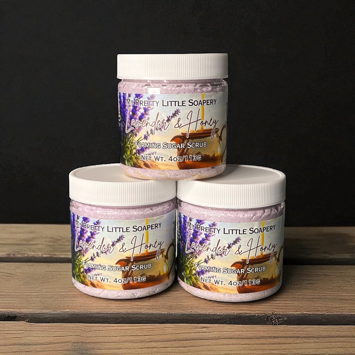 Lavender & Honey Foaming Body Scrub