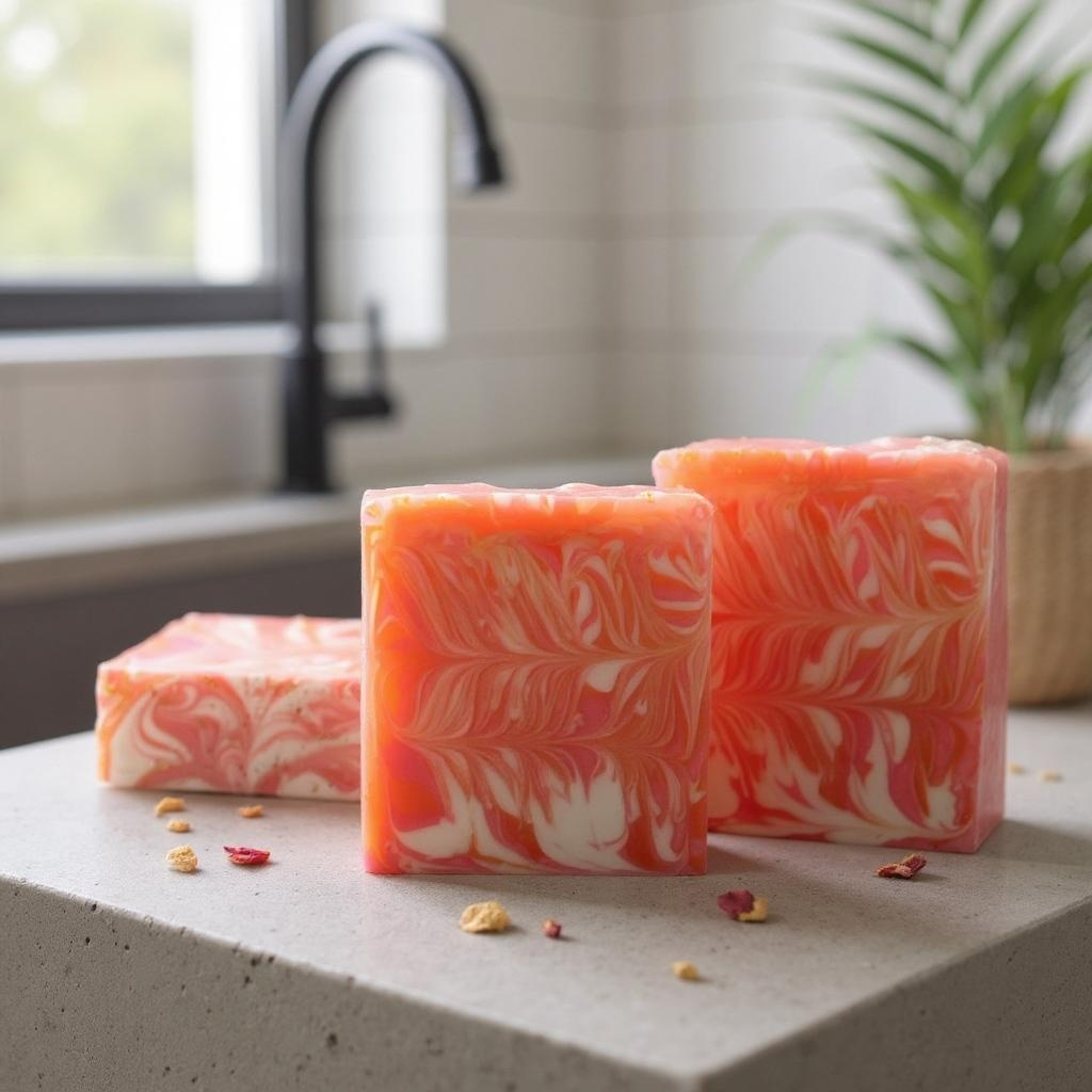 Orange Mimosa Lard Soap