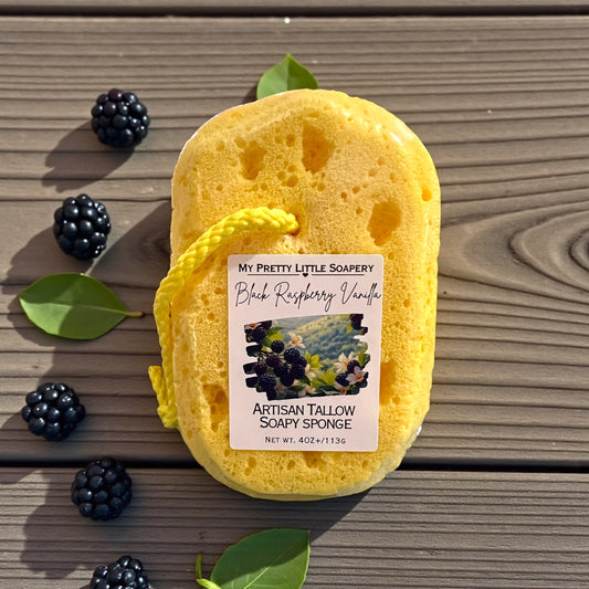 Black Raspberry Vanilla Soapy Sponge