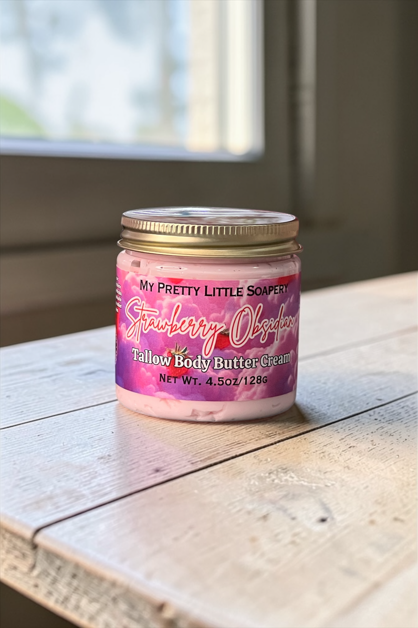 Strawberry Obsidian Tallow Body Butter